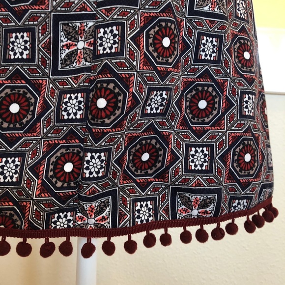 ASOS - Pattern Dress or Coverup - Maroon - Size 6 - Picture 8 of 8